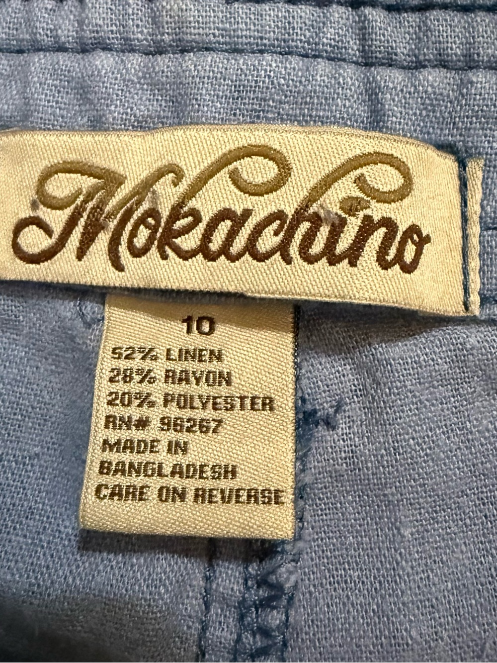 Light Blue Cargo Capris - Picture 4 of 5